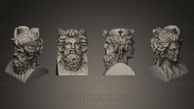 Busts and heads antique and historical (BUSTA_0269) 3D model for CNC machine